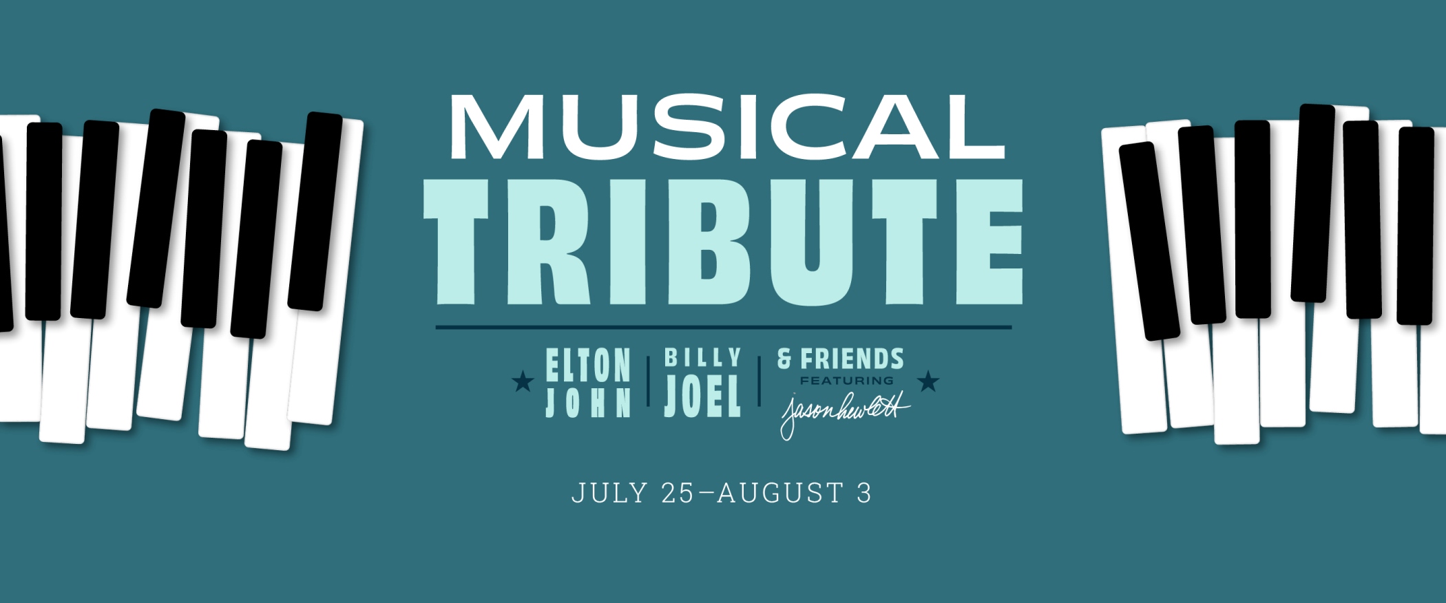 A Musical Tribute, playing July 25 - August 3, 2024 on the Sorenson Legacy Jewel Box Stage