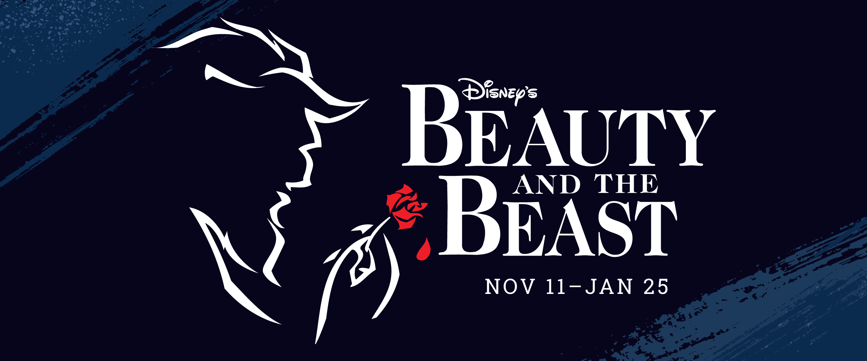 Disney’s Beauty And The Beast, playing November 11, 2024 - January 25, 2025 on the Young Living Centre Stage