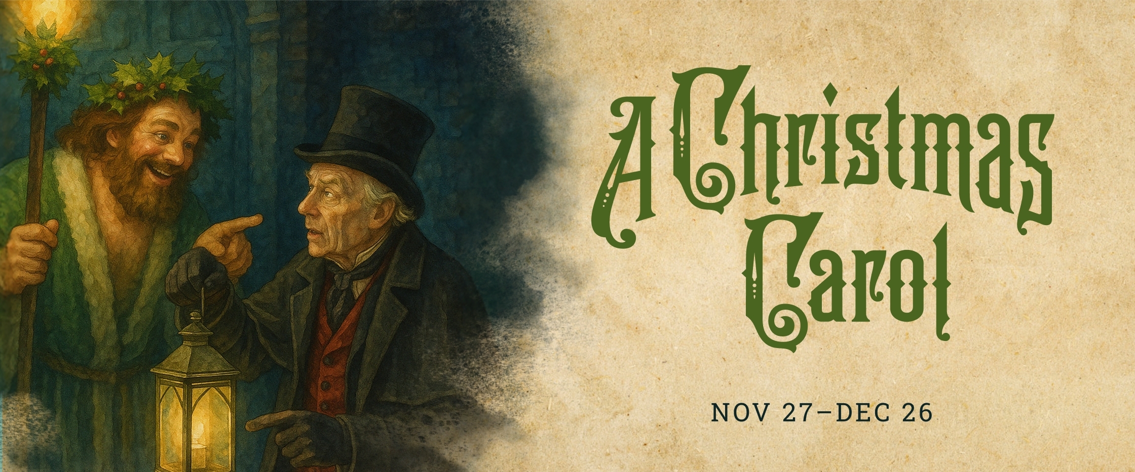 A Christmas Carol, playing November 27 - December 26